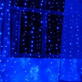 300 LED Blue Fairy String Light Curtain Light with Controller