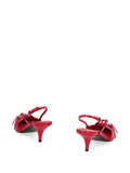 Miu Miu Women Patent Leather Slingbacks With Buckles