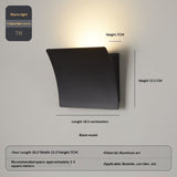 Bedside Wall Lamp Square Corridoraisle Light Outdoor Courtyard Waterproof Wall Lamp