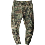 Mens Japanese-Style Retro Camo Ankle-Fit Pants