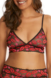 Hanky Panky Womens Pattern Adjustable Stretch Lace Bralette