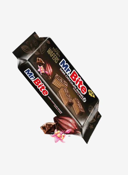 Mr. Bite dark chocolate coated wafer with cocoa cream 38g 24pk