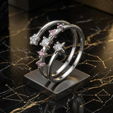925 Sterling Silver CZ Pavé Ring