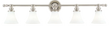 Hudson Valley Lighting 4505 Weston 5 Light 43 Wide Bathroom Vanity Light – Nicke