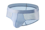Men's Large Mesh Low Waist Wide Belt Briefs