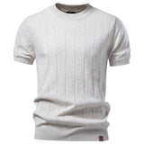 Crew-neck Business Mens Short-sleeve Sweater
