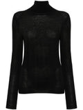 Saint Laurent Women Cassandre Wool Turtleneck Sweater