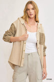 Umgee Washed French Terry Shacket