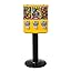 VEVOR Commercial Vending Machine, Triple Compartment Candy Dispenser with Iron Stand, Gumball and Candy Machine for Business, Coin Operated Gumball Bank for Toy Capsules Bouncy Balls Candy Nut, Black