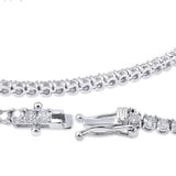 3.15ct. Round Cut Diamond Tennis Bracelet In 14k White Gold