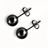 Stainless Steel Hypoallergenic Ball Shaped Stud Earrings