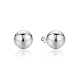 Stainless Steel Hypoallergenic Ball Shaped Stud Earrings