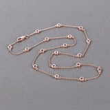 1.62 Carat Genuine Morganite .925 Sterling Silver Necklace