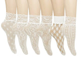Jacquard Black Sheer Stockings Short Women Thin Sweat-absorbent