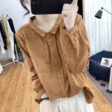 Springautumn Relaxed-fit Youth-boosting Slimming Top For Work