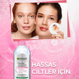 Garnier Micellar Makeup Remover Water - Gentle, Effective Cleansing for Sensitive Skin - 400ml
