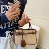 Commuter-friendly Tote New-style Single-shoulder Crossbody Bag With Stunning French Aesthetic