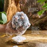 Balmy: All-In-One Woody Scented Soap Infused Bath Sponge for Men - Exfoliating, Convenient, Travel-Friendly Body Scrubber