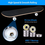 31x8in 9 Layers Maple Concave Skateboard