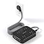 10FT Surge Protector Power Strip, Flat Extension Cord with 2 USB C, Flat Plug Power Strip, 4 Widely Outlets and 4 USB Charging Ports, Outlet Extender, 900 Joules, for Home Office Dorm Room Essentials