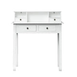 32" Wooden Secretary Desk Bedroom Small Dresser with 4 Storage Drawers