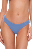 Becca Pucker up Textured Shirred-Back Hipster Bikini Bottoms Womens Swimsuit