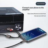 One-to-two 3.5mm To Dual RCA Audio Cable