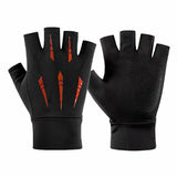 Summer Outdoor Sports Half-finger Gloves Made From Ice Silk With A Non-slip Grip