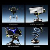 Vacuum-Suction Car Navigation Bracket With Anti-Shake Magnetic Attachment