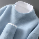 Men's Casual Loose-Fitting Cashmere Base-Layer Sweater