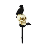 Skull crow decorative light-left view-1
