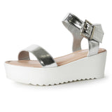 J. Adams Surf Platform Sandals Heeled Sandals for Women - Chunky Mid Heel Sandal Wedges for Women - Women Footwear Platform Shoes - Summer Shoes for Women - Jelly Sandals