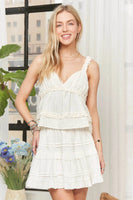 ADORA Ruffled Tiered Crop Top