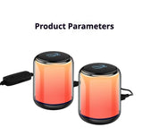 KP-550 Bluetooth Speaker With RGB Ambient Lighting Cross-Border Bestseller Low-Latency Desktop Stereo Speakers With Deep Bass