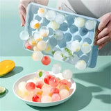 33 Round Shape Ice Cube Maker Tray