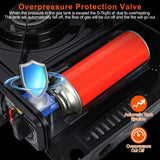 3300W Portable Camping Stove Butane Canister Dual Fuel Burner