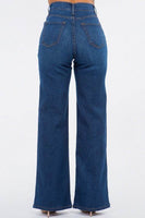 Olivia Wide Leg Jean in Dark Blue