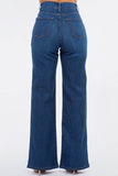 Olivia Wide Leg Jean in Dark Blue