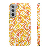 ABSTRACT SPIRAL ORANGE | Tough Phone Case