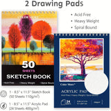 175-Piece Deluxe Art Set – Crayons, Colored Pencils & Acrylic Paints in Wooden Case