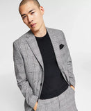 Bar III Mens Skinny-Fit Plaid Suit Jacket, 46L