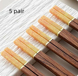 Chicken-wing Wood And Red Sandalwood Premium Natural Solid-wood Chopsticks