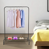 33Lbs Loading Garment Racks Freestanding with Bottom Shelf