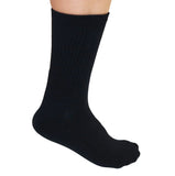 3/4 Crew Black Bamboo Viscose Socks