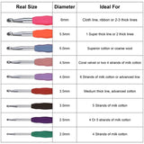 34-Piece Set: Aluminum Handle Crochet Hook Needles Knitting Tool