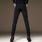 High-end Wrinkle-free Dress Pants Mens Business Slim-fit Tapered-leg Style