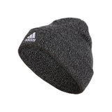 adidas Mens Team Issue Fold Beanie Discontinued Black Onix Grey Marl F22 One Size