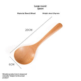 Japanese-style Household Tableware Wooden Soup Spoon