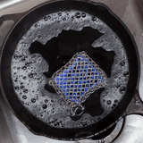 Lodge Square Chainmail Scrubbing Pad, Blue
