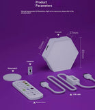 Hexagonal Smart RGB Sound-activated Breathing Light